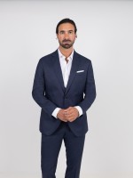 Fato de micro padrão regular fit Fato de micro padrão regular fit