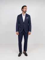Fato de micro padrão regular fit Fato de micro padrão regular fit