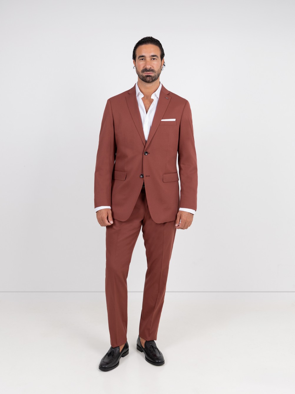 Fato liso slim fit
