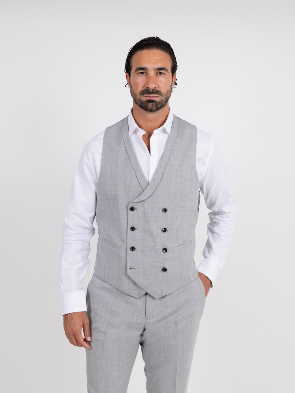 Traje de ceremonia con chaleco Slim Fit