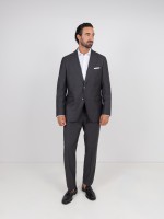 Fato liso regular fit com lã Fato liso regular fit com lã