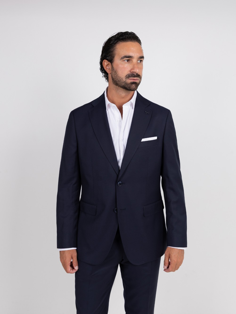 Fato liso regular fit com l�
