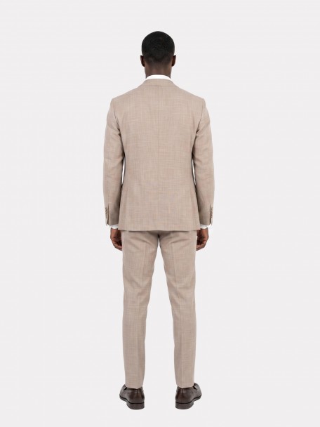 Fato liso slim fit com colete Fato liso slim fit com colete