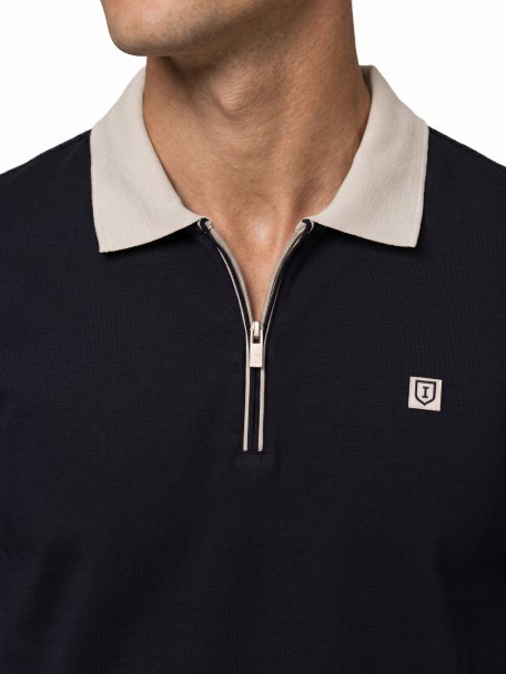 Polo em algodão e elastano Polo em algodão e elastano