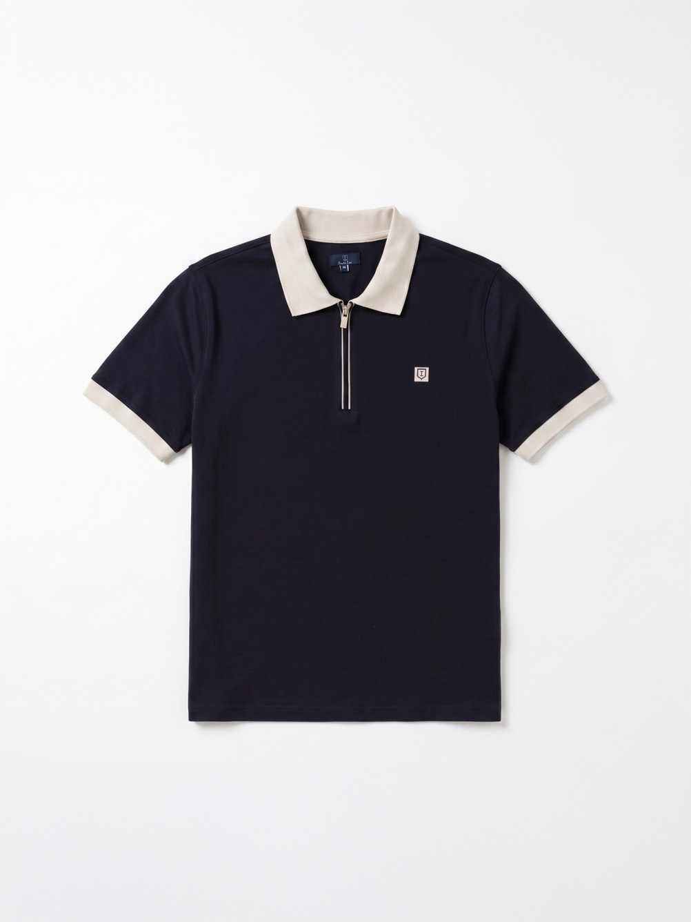 Cotton and Elastane Polo Shirt