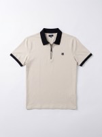 Cotton and Elastane Polo Shirt