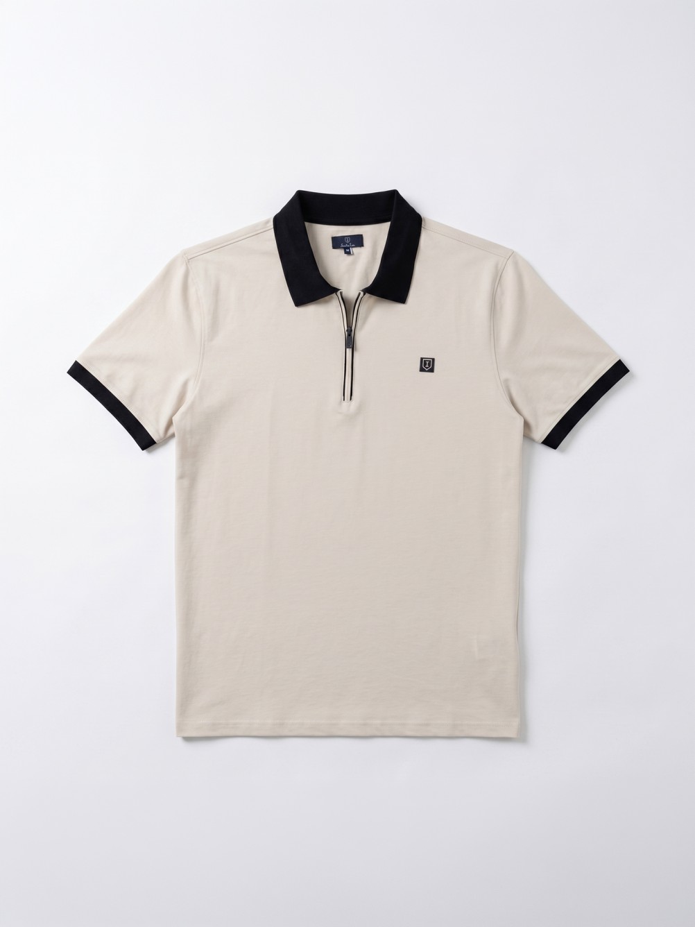 Cotton and Elastane Polo Shirt