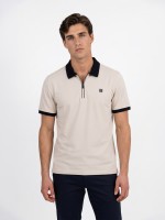 Cotton and Elastane Polo Shirt