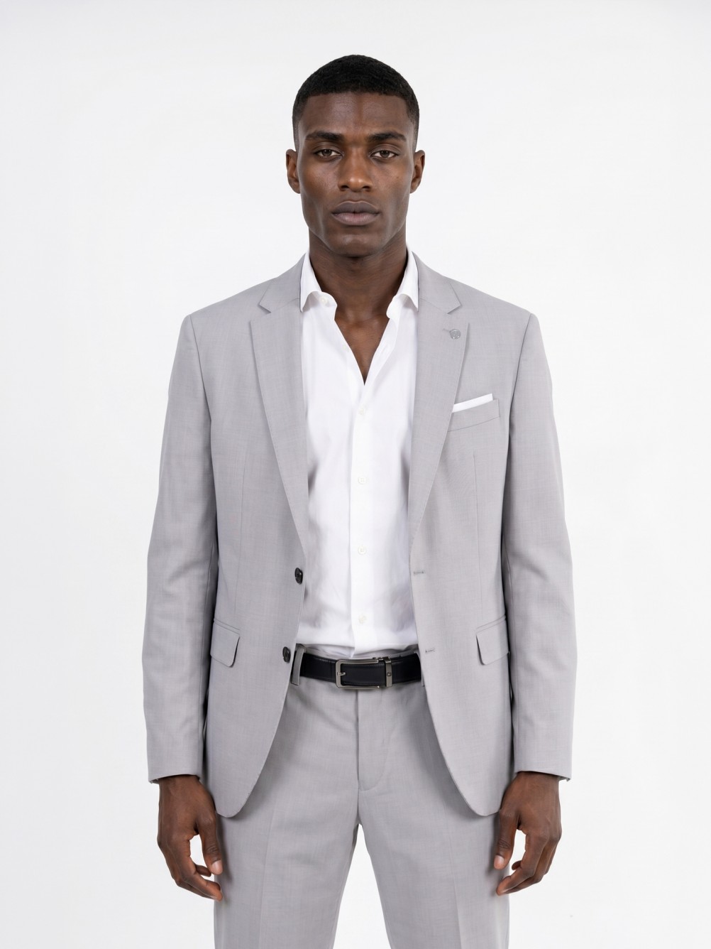 Fato de micro padrão regular fit