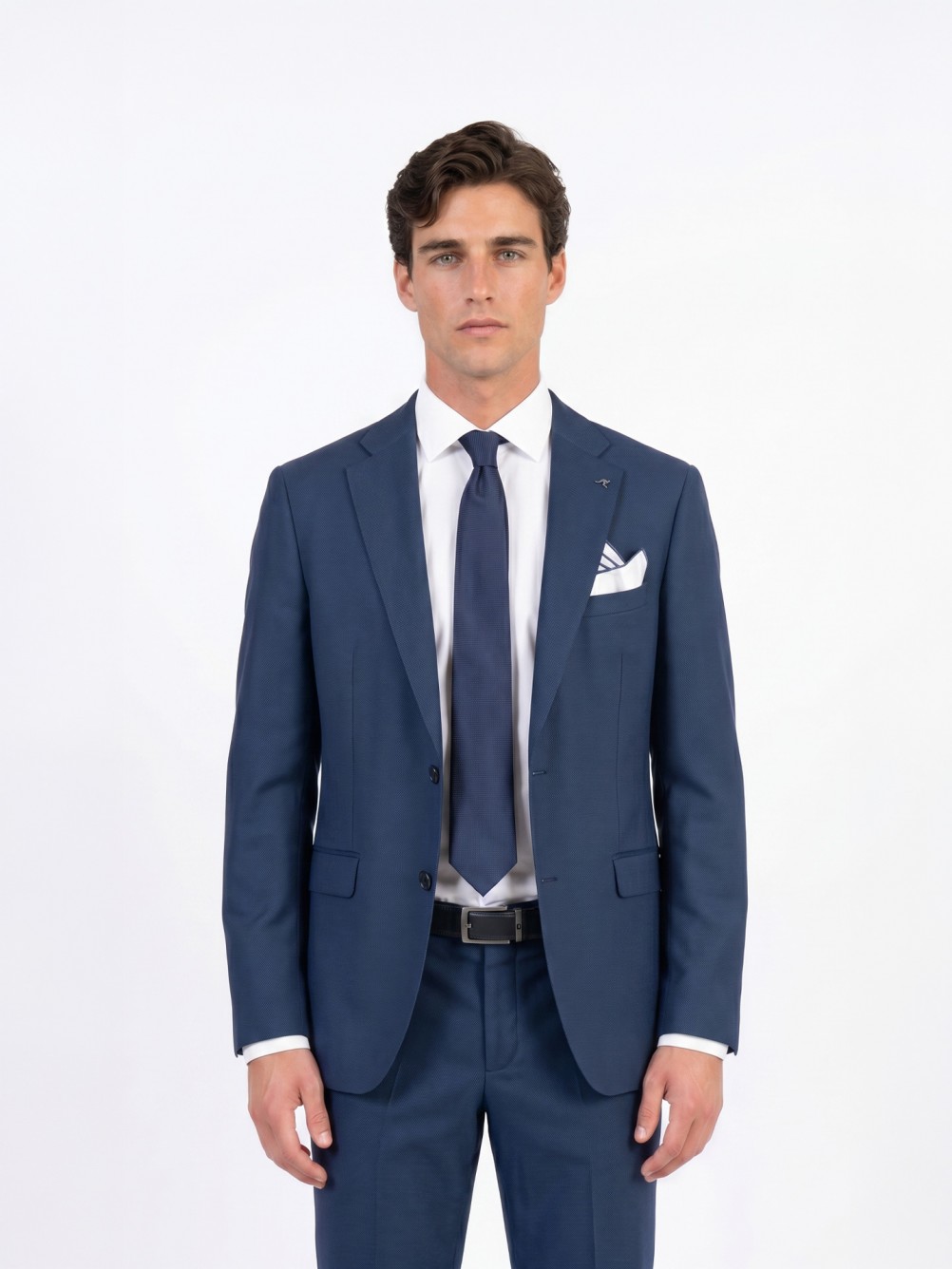 Fato de micro padr�o slim fit
