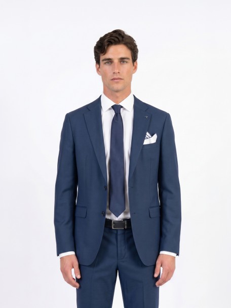 Fato de micro padrão slim fit Fato de micro padrão slim fit