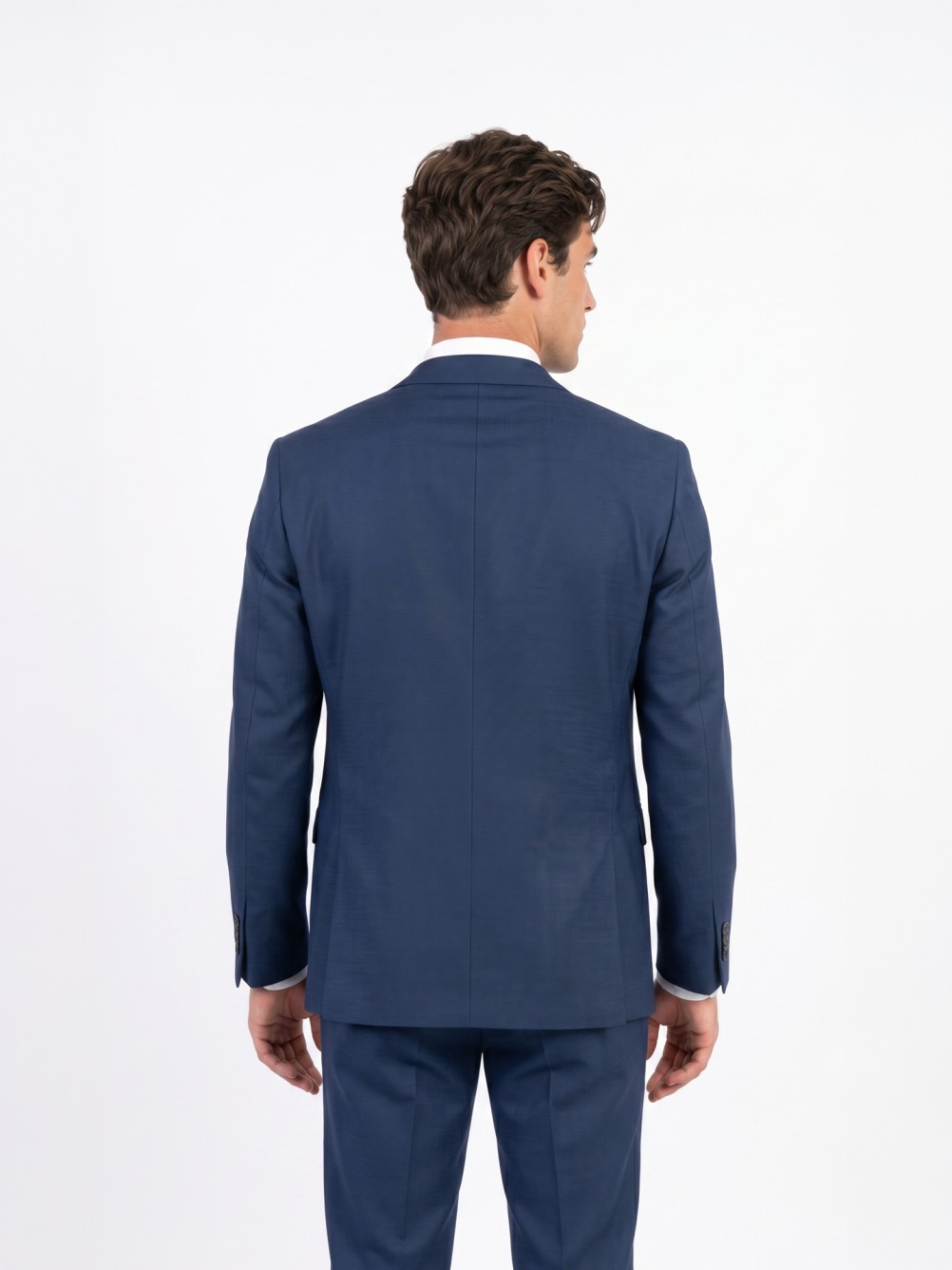 Fato de micro padr�o slim fit