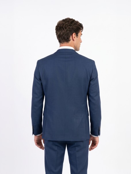 Fato de micro padrão slim fit Fato de micro padrão slim fit