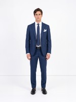 Fato de micro padr�o slim fit