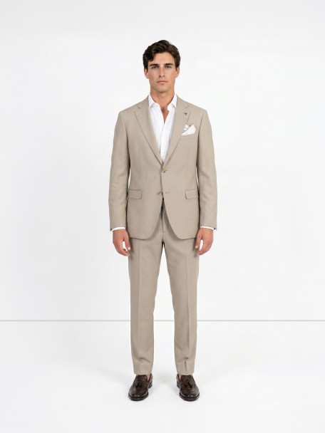 Fato de micro padr�o slim fit