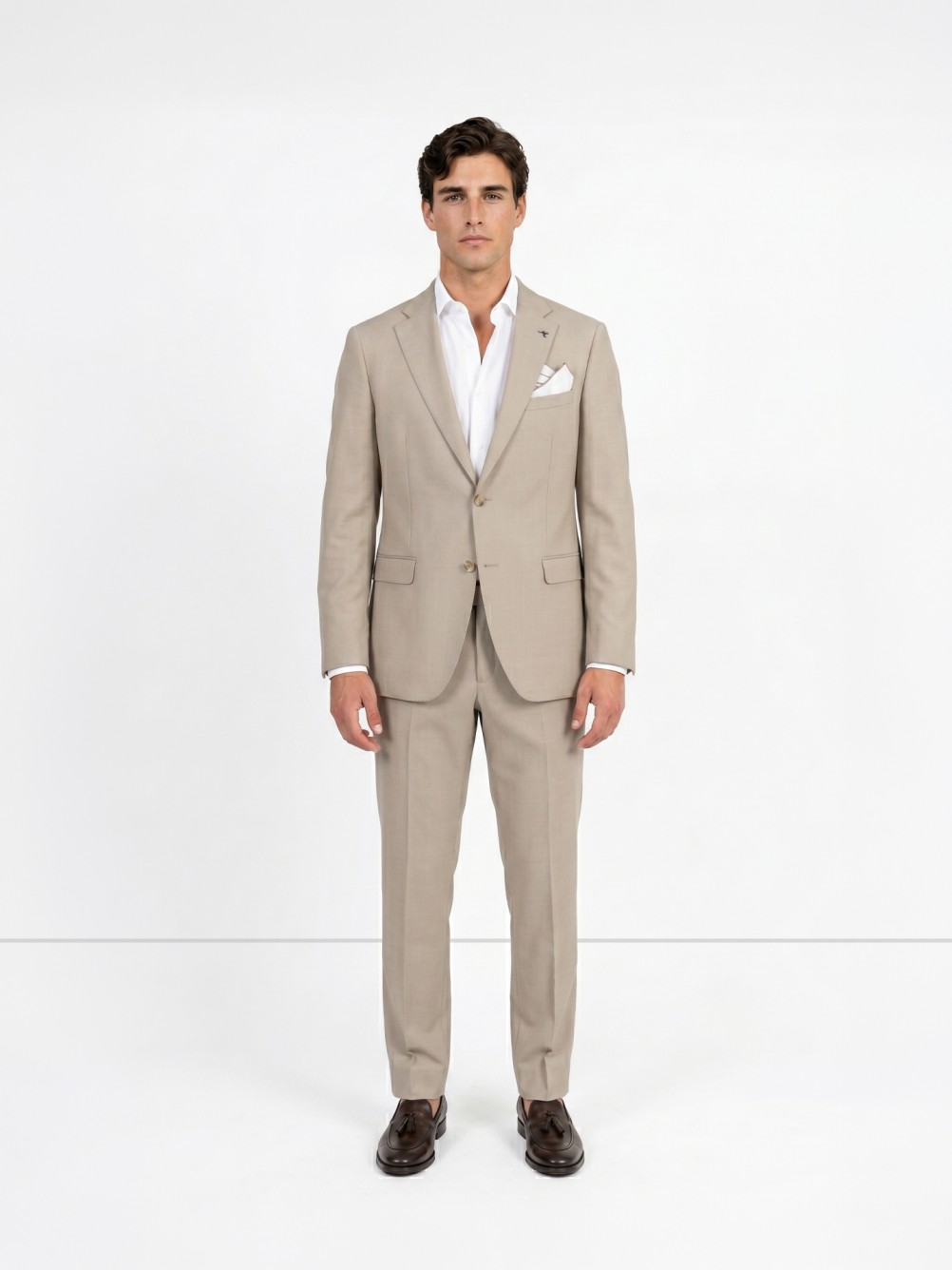 Slim Fit Micro-Pattern Suit