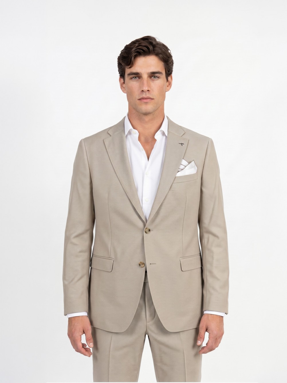 Slim Fit Micro-Pattern Suit