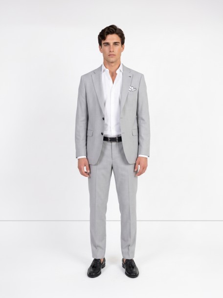 Fato de micro padrão slim fit Fato de micro padrão slim fit