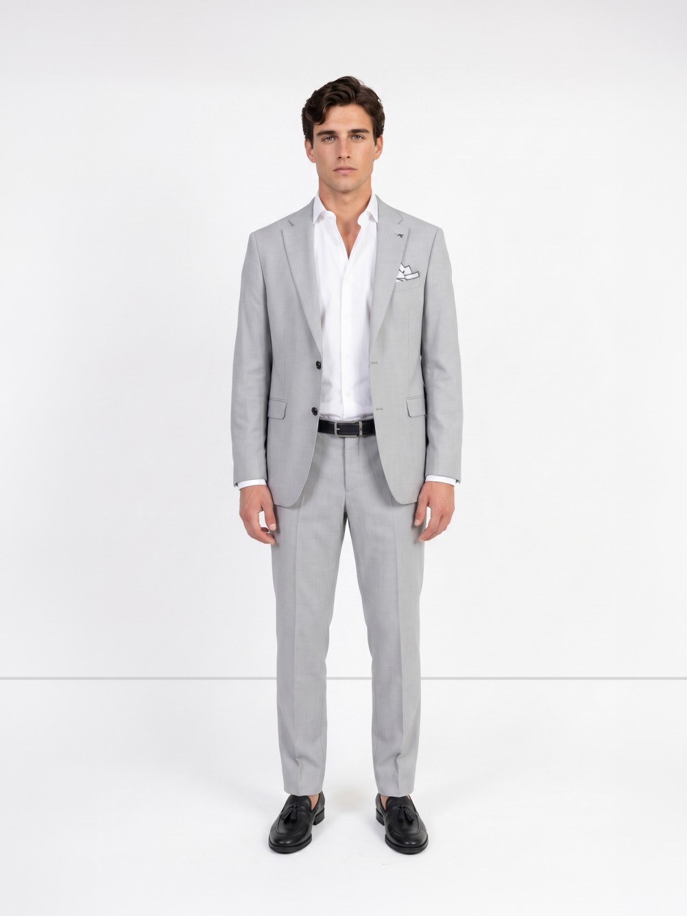 Slim Fit Micro-Pattern Suit