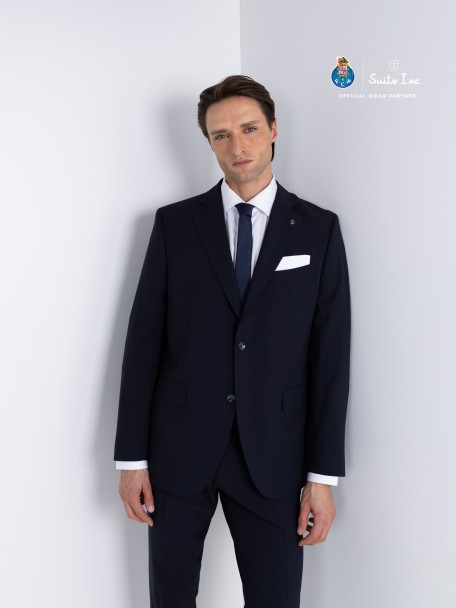 Fato de lã regular fit Fato de lã regular fit