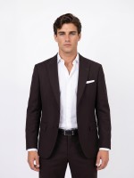Fato 100% de lã regular fit Fato 100% de lã regular fit
