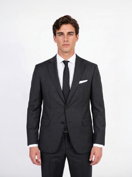 Fato 100% de lã regular fit Fato 100% de lã regular fit