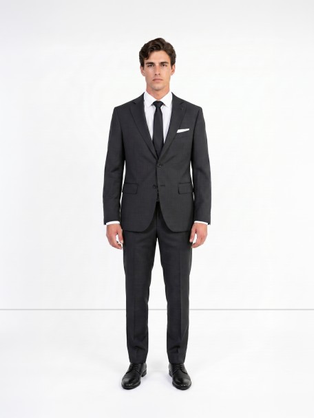 Fato 100% de lã regular fit Fato 100% de lã regular fit