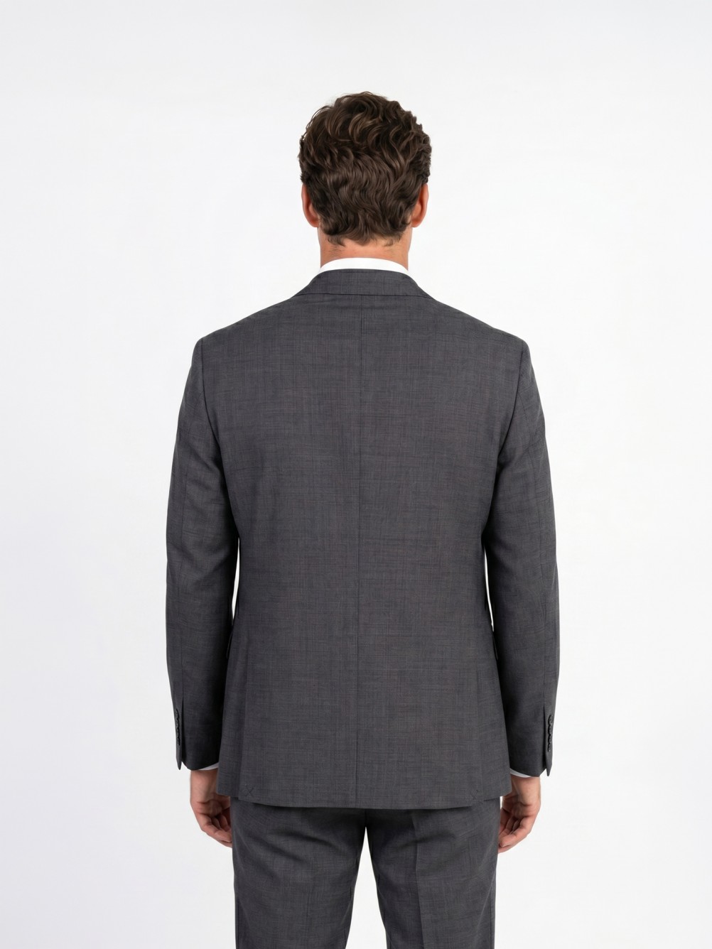 Fato 100% de lã regular fit