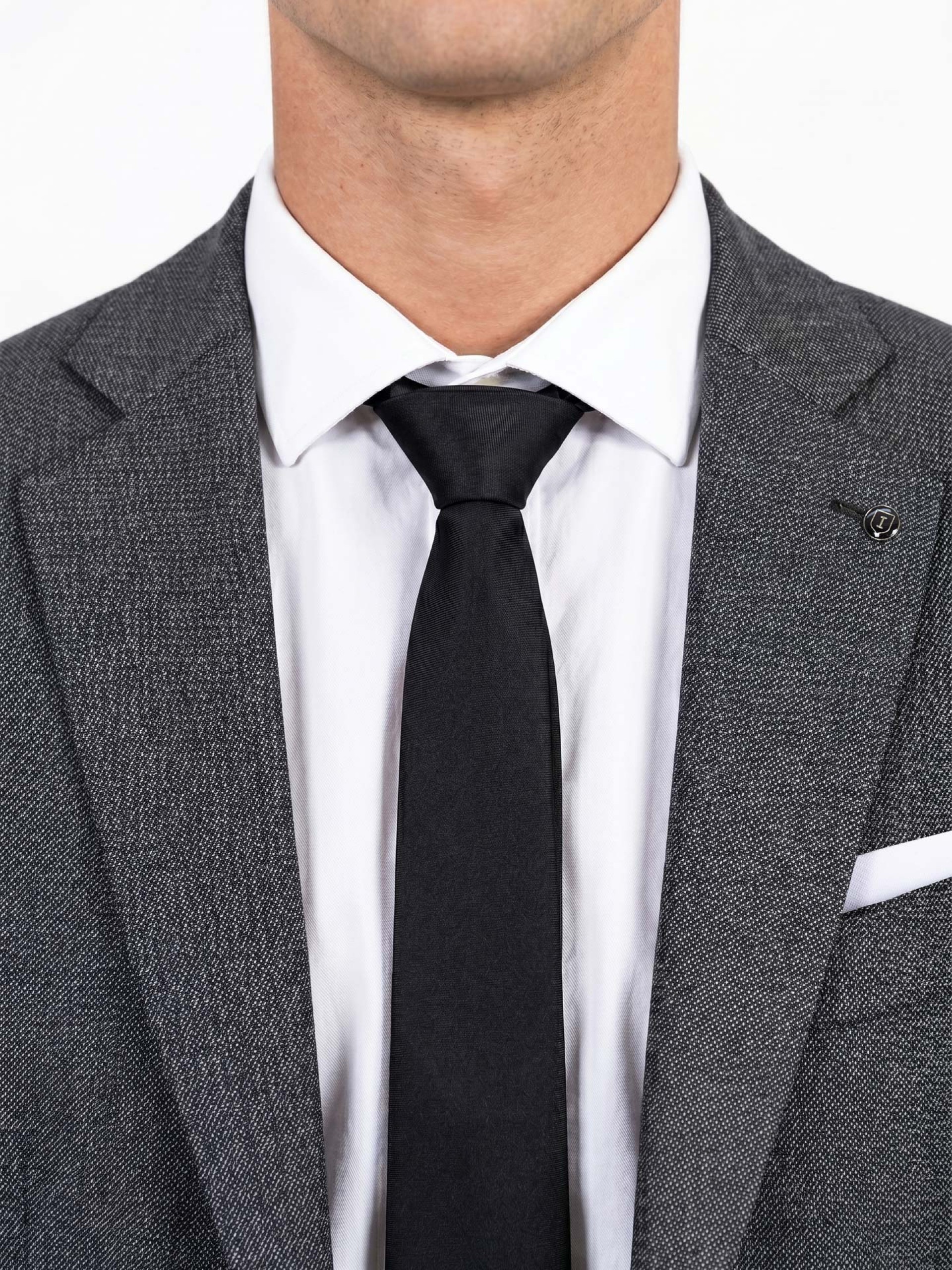 Fato 100% de lã regular fit