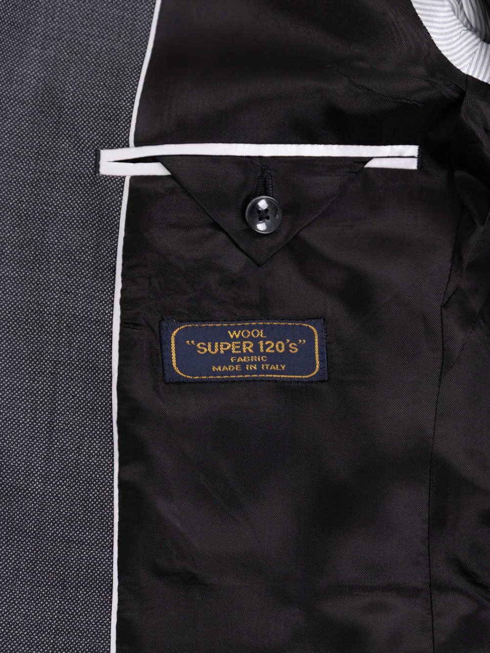 Fato 100% de lã regular fit