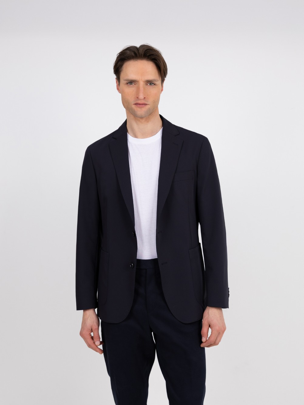 Blazer casual liso tech fit
