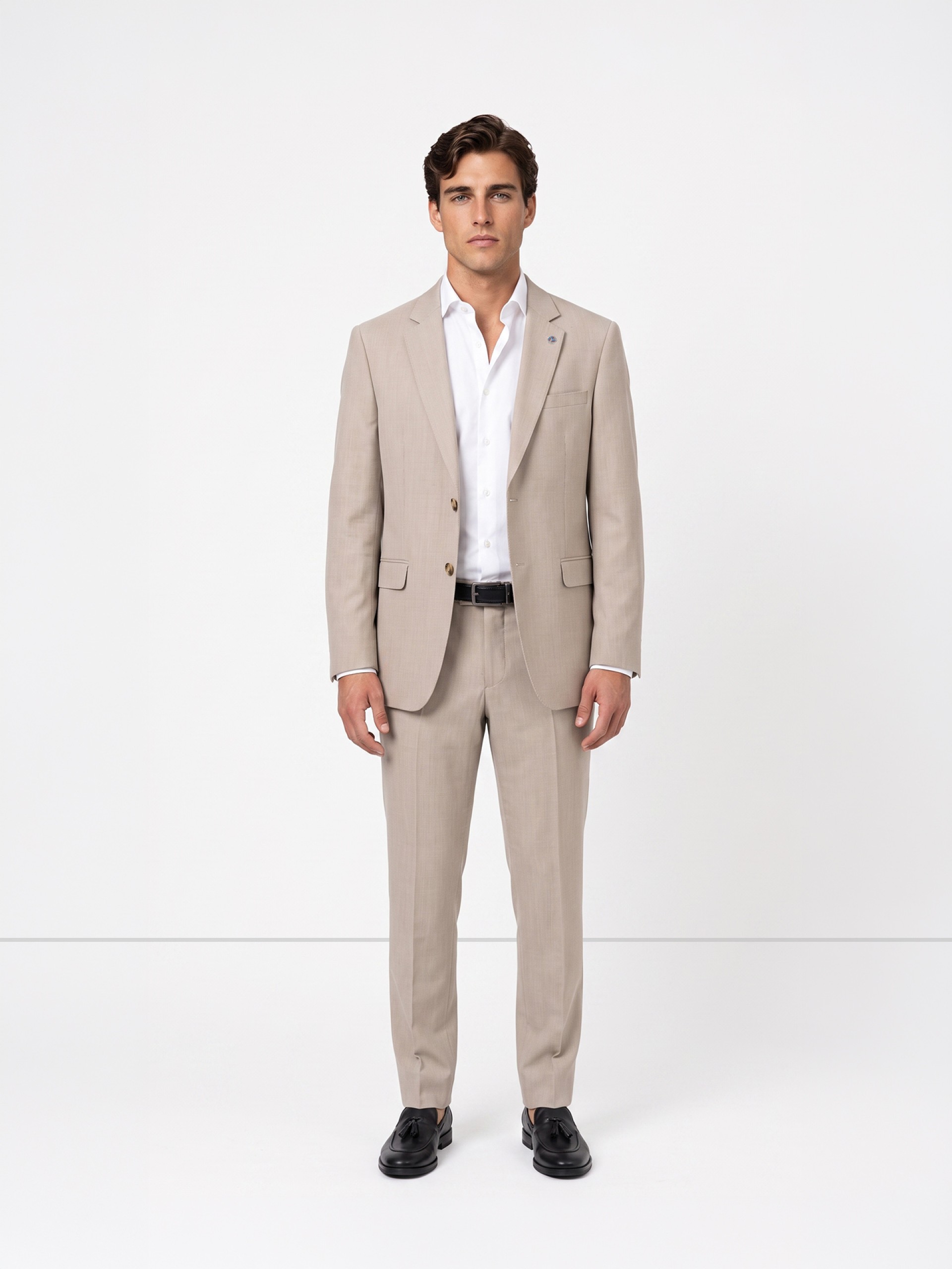 Traje Slim Fit con microestampado
