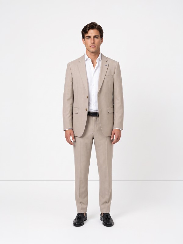 Slim Fit Micro-Pattern Suit Slim Fit Micro-Pattern Suit