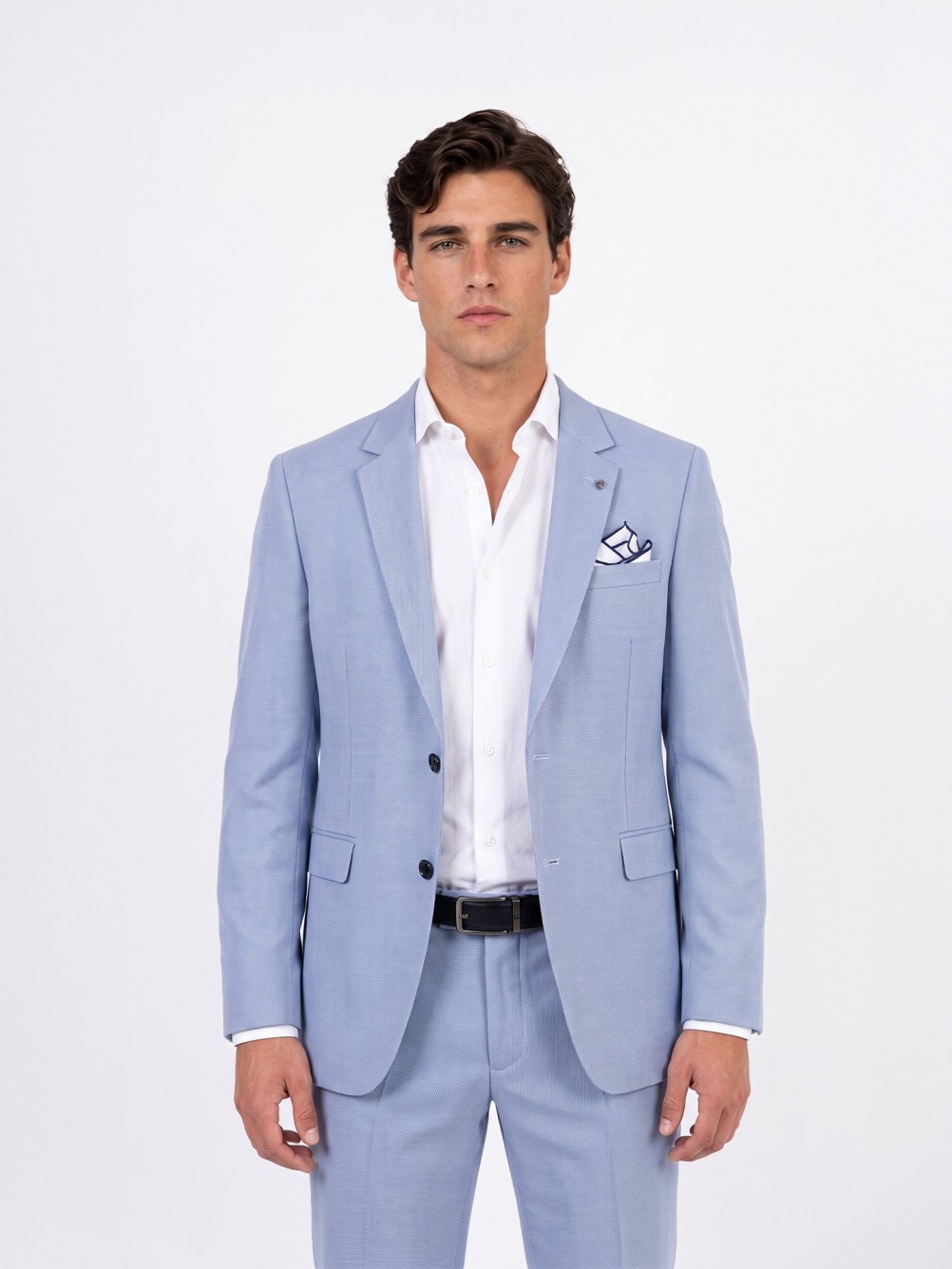Slim Fit Micro-Pattern Suit
