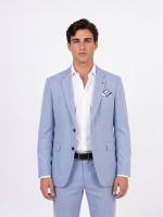 Slim Fit Micro-Pattern Suit Slim Fit Micro-Pattern Suit