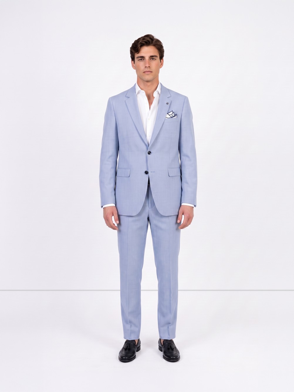 Slim Fit Micro-Pattern Suit