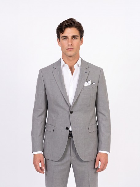 Slim Fit Micro-Pattern Suit Slim Fit Micro-Pattern Suit