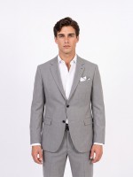 Fato de micro padr�o slim fit