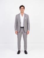 Fato de micro padr�o slim fit