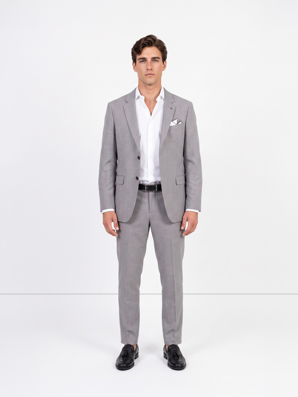 Fato de micro padr�o slim fit