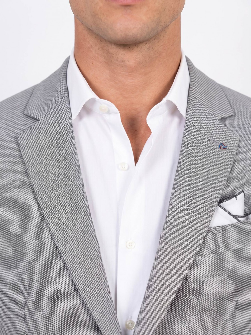 Fato de micro padr�o slim fit
