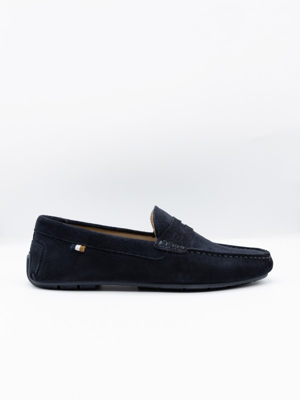 Mocassin casual de pele