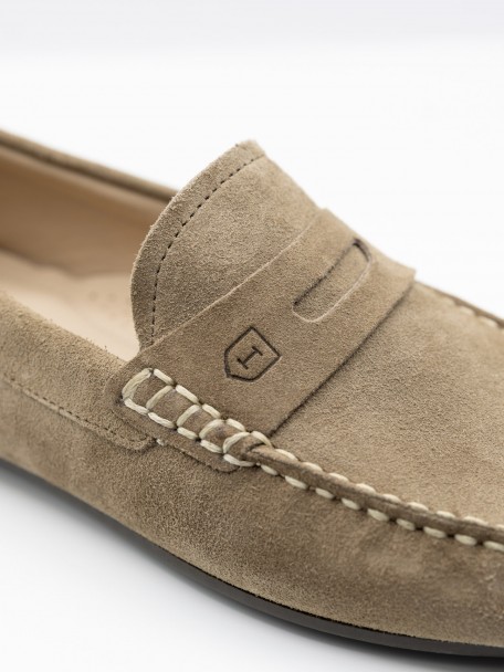 Mocasín casual de piel Mocasín casual de piel
