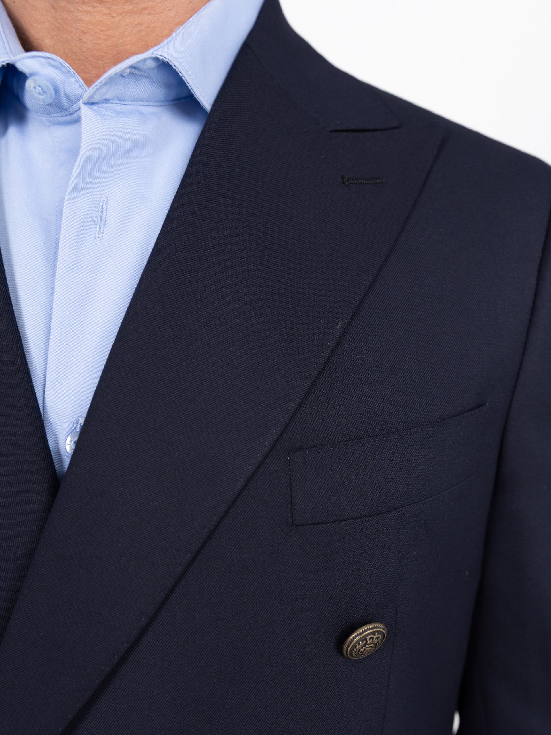 Blazer cruzado liso