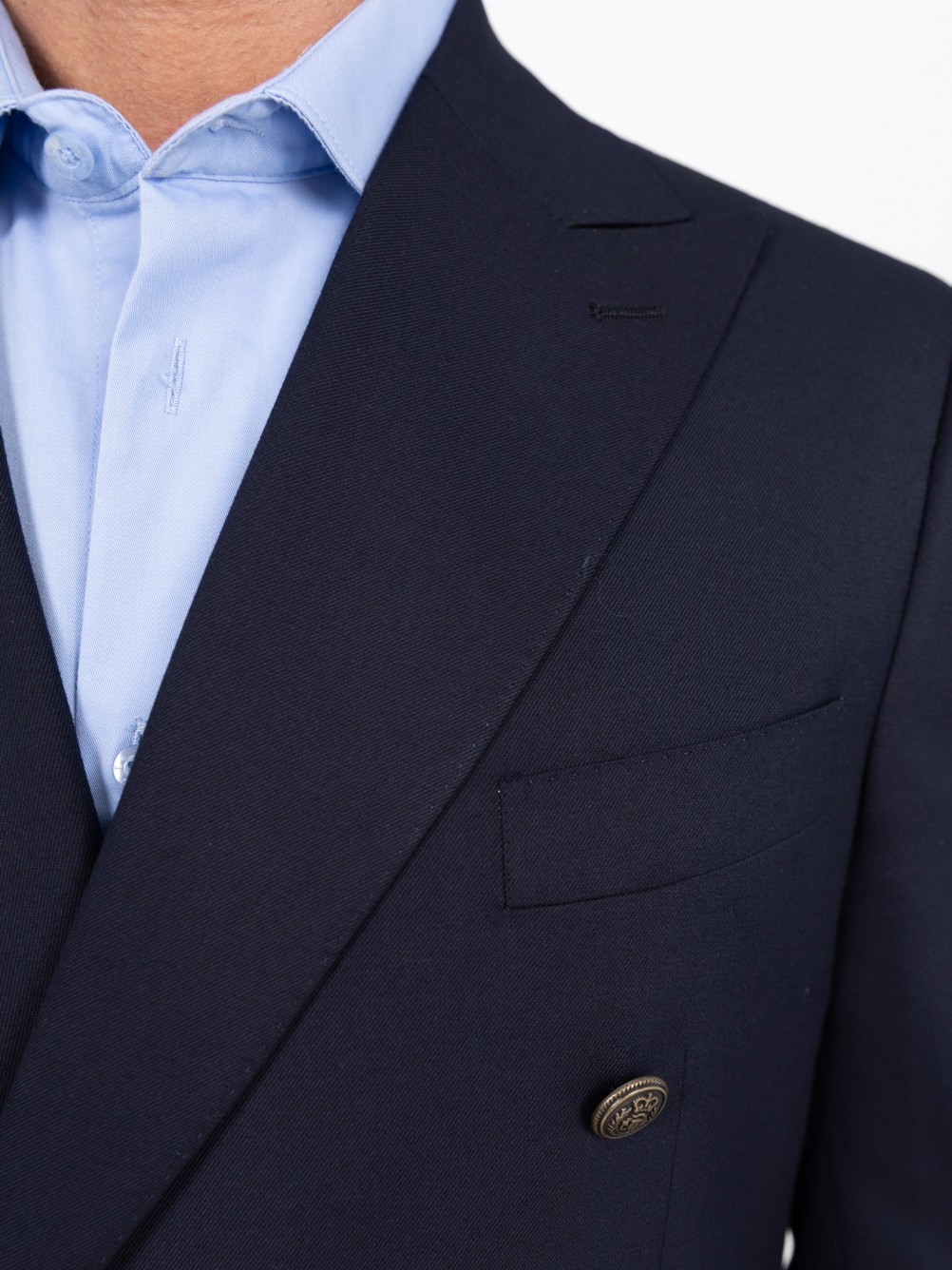 Blazer cruzado liso