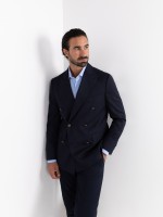 Blazer cruzado liso