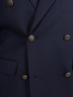 Blazer cruzado liso
