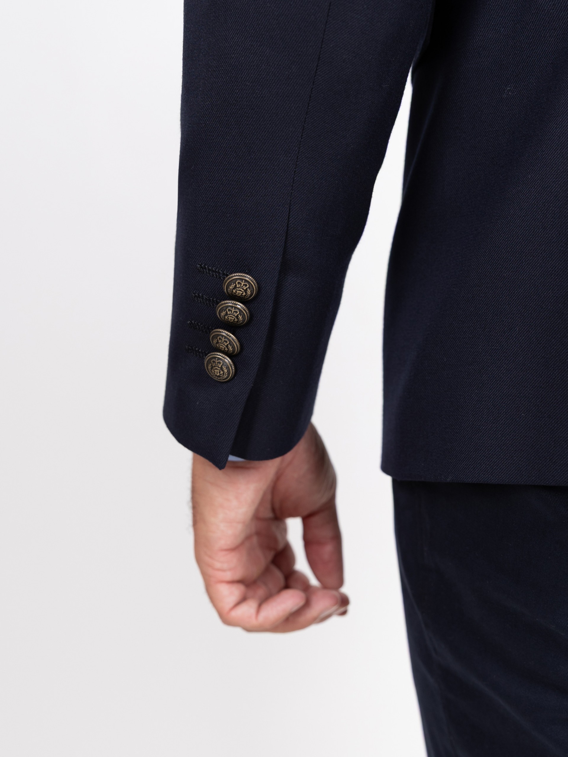 Blazer cruzado liso