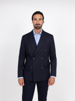Blazer cruzado liso