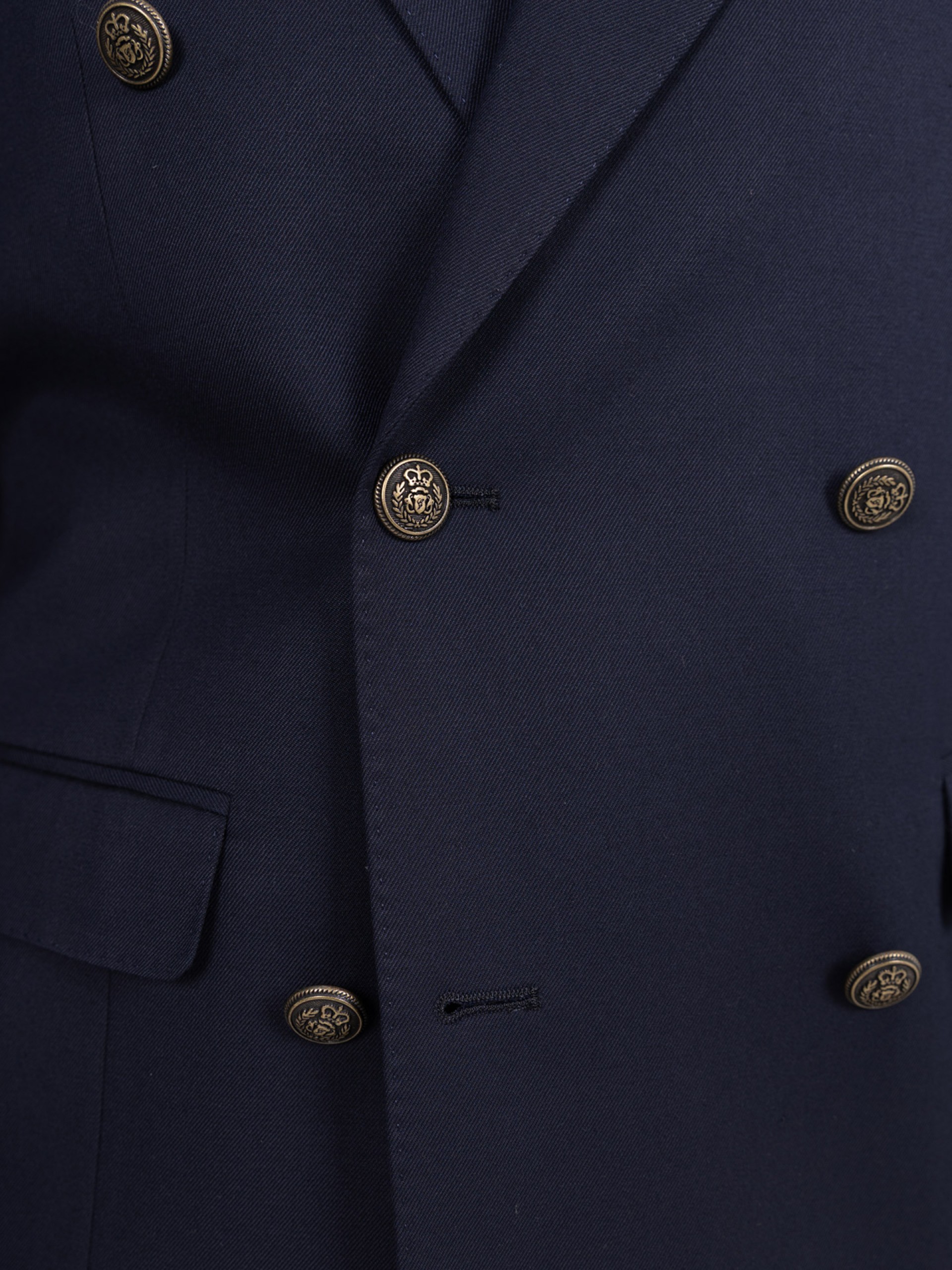Blazer cruzado liso